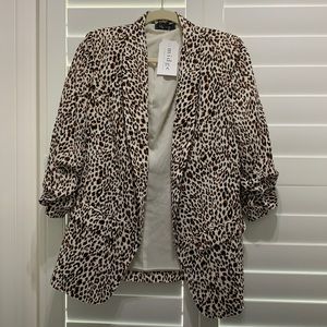 Leopard Blazer